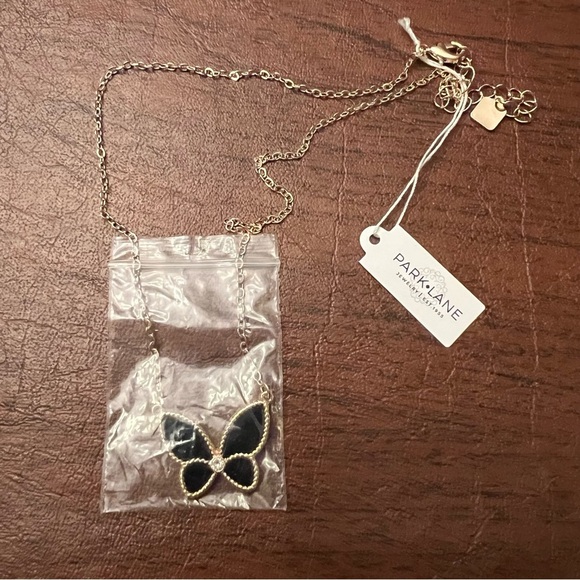 Park Lane Bindi Black & Gold Earring Set & Butterfly Necklace | Limited Edition - Picture 6 of 6